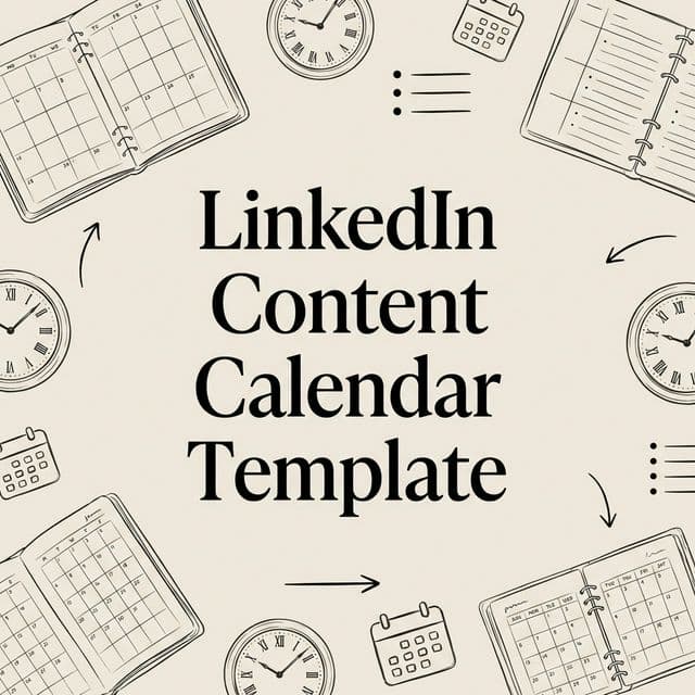 Featured image for LinkedIn Content Calendar Template (Free + Examples)