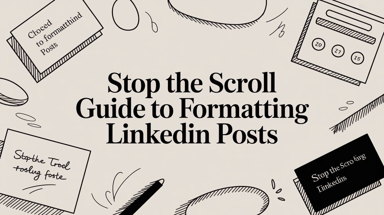 Featured image for Stop the Scroll Guide to Formatting LinkedIn Posts