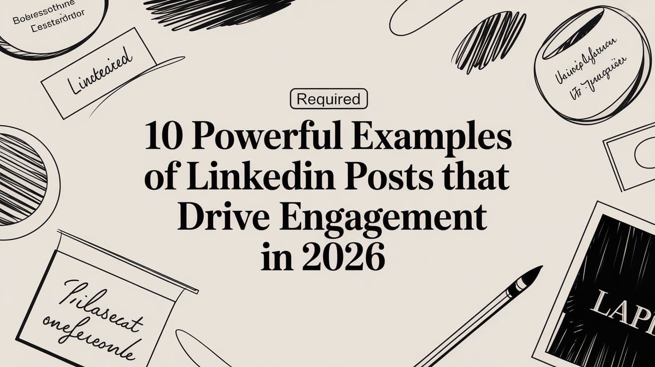 Featured image for 10 Powerful Examples of LinkedIn Posts That Drive Engagement in 2026