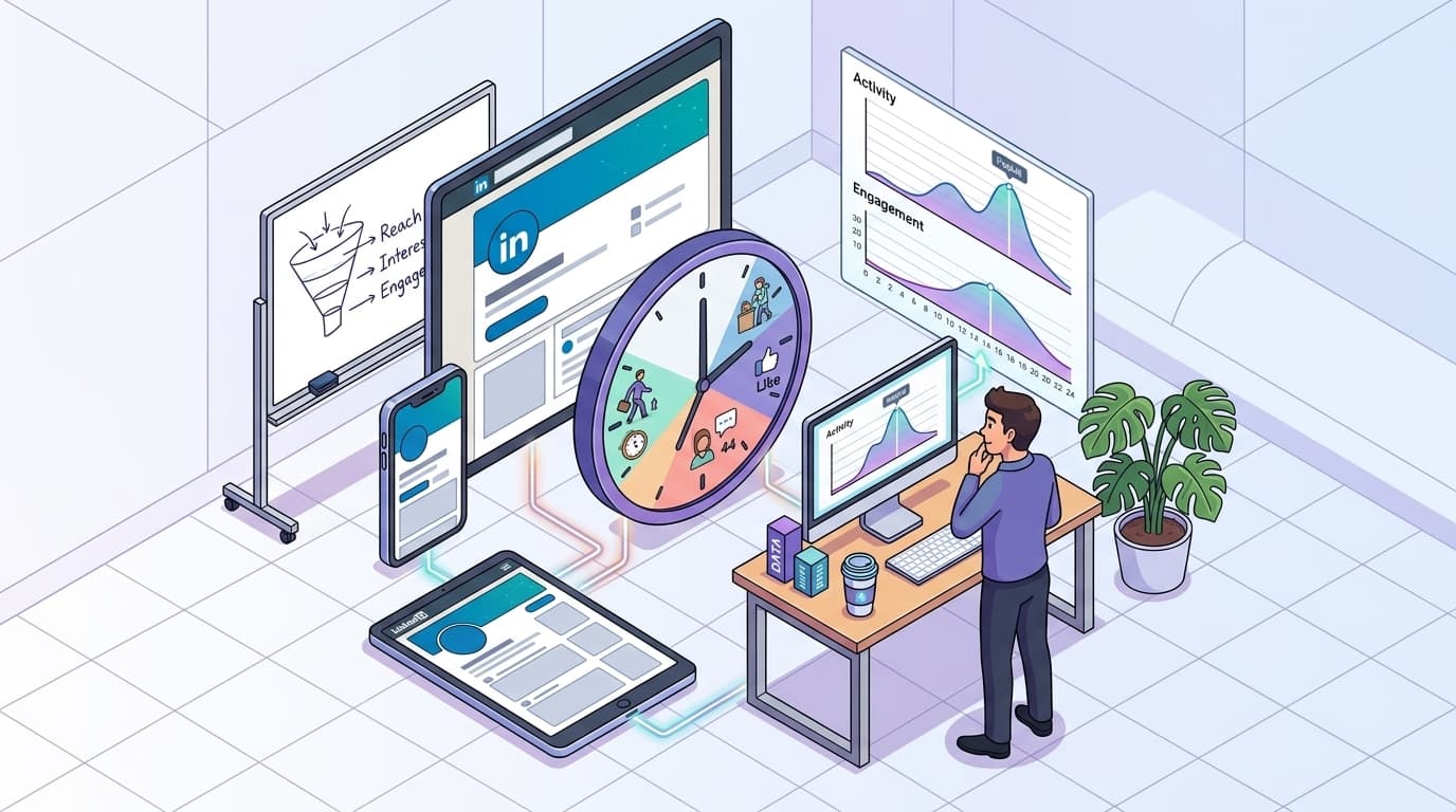 Featured image for Finding the Best Time to Post on LinkedIn for Maximum Engagement